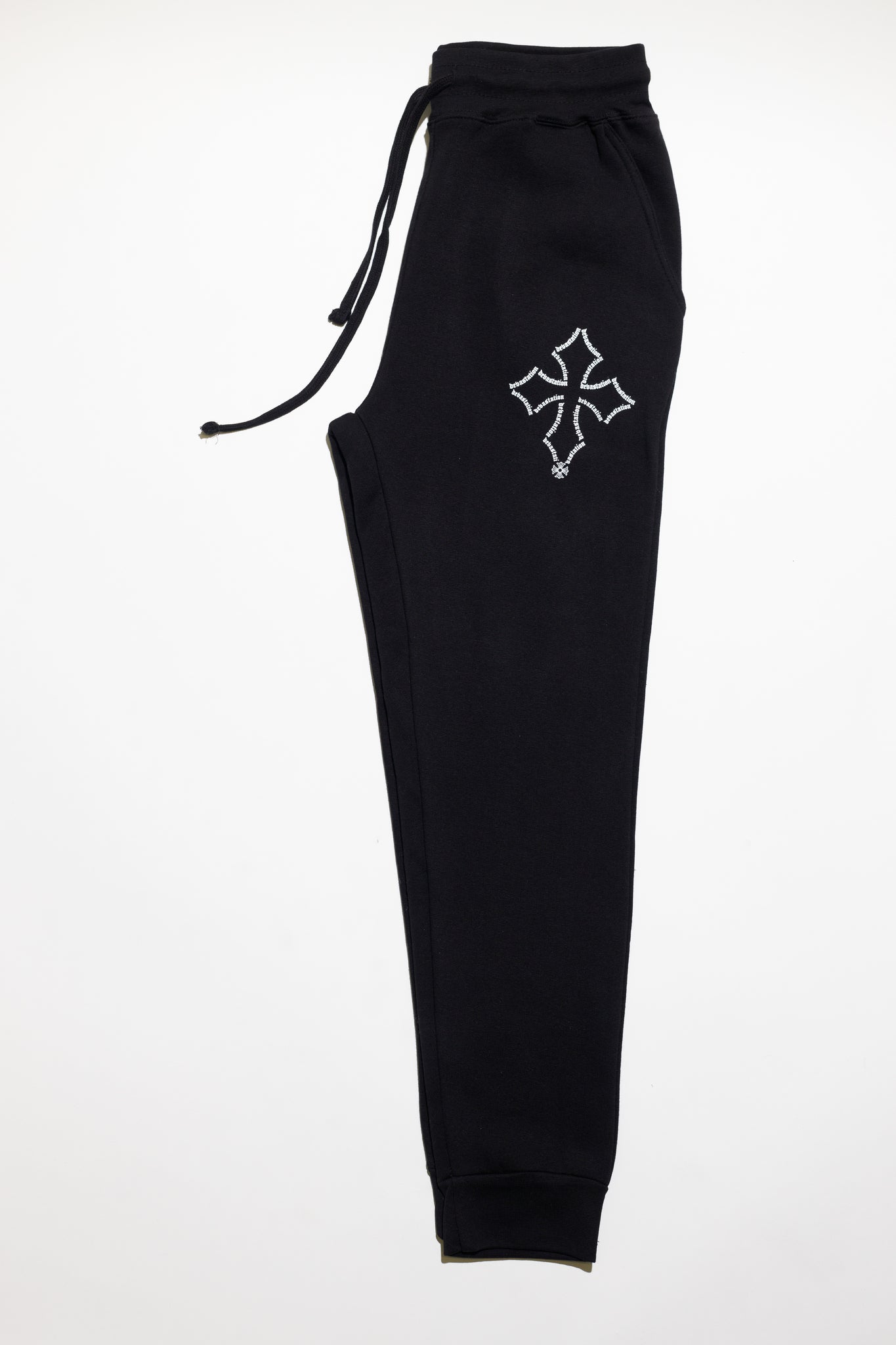Black Devastation Sweat Pants