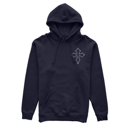 Navy Blue Devastation Hoodie