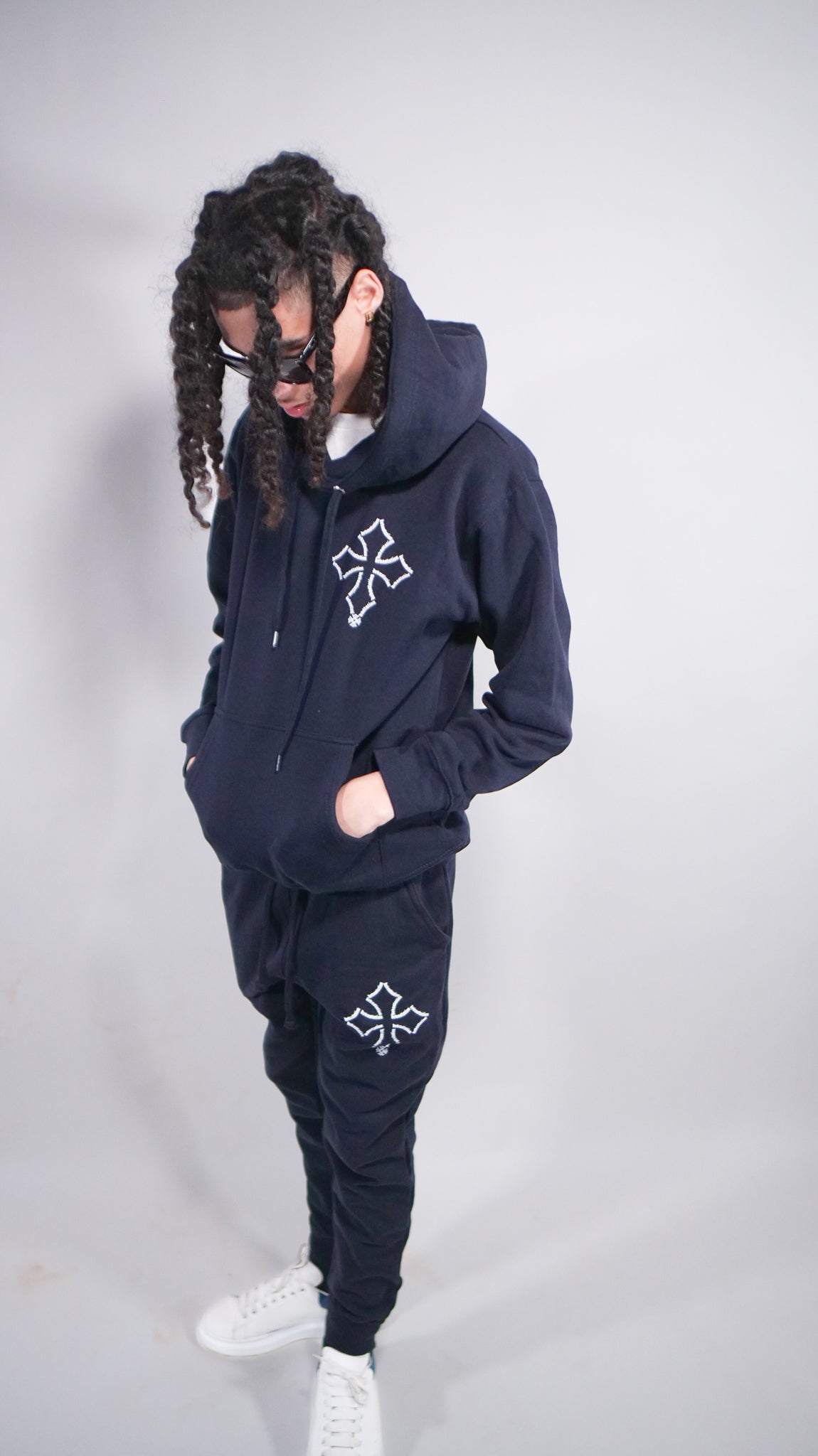 Navy Blue Devastation Hoodie